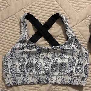 Love Fitness Apparel Pineapple Print Sports Bra